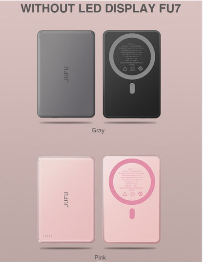 Adaptable To The Whole Scene With Magnetic Wireless Power Bank, A Savior For Travel And Office, Magnetic Charging In Seconds, Portable, Small And Large Capacity