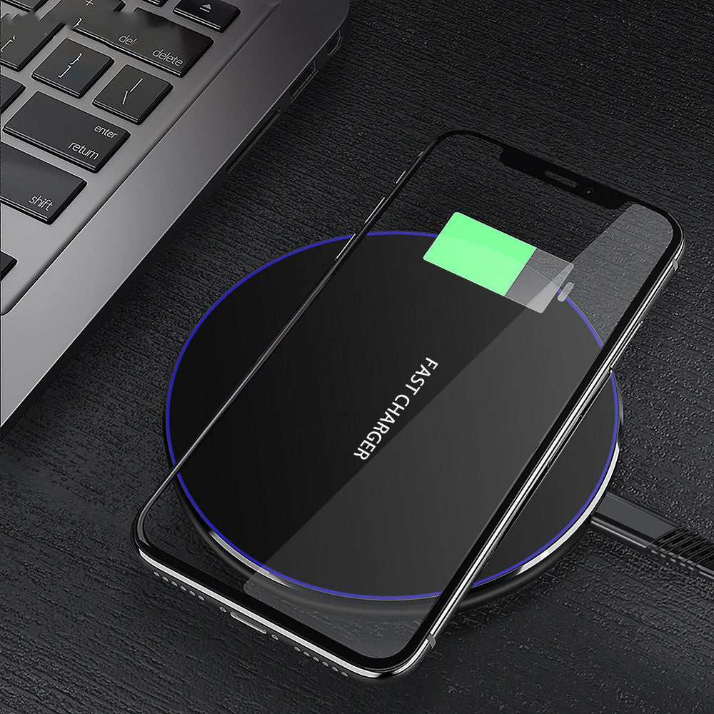 Metal QI Wireless Charger 10W Ultra-thin Wireless Charger Suitable For Cross-border QI Mobile Phone Products